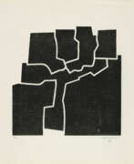 Woodcut. Eduardo Chillida. Beltza V