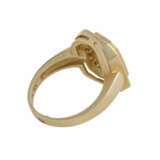 Ring mit 1 flachen Opalcabochon, achteckig, - photo 3