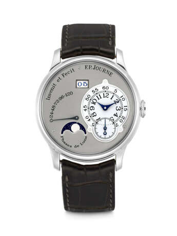 F.P.JOURNE. A PLATINUM AUTOMATIC WRISTWATCH WITH MOON PHASES, DATE AND POWER RESERVE - фото 1