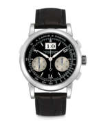 A. Lange & Söhne. A. LANGE &amp; S&#214;HNE. A PLATINUM FLYBACK CHRONOGRAPH WRISTWATCH WITH OVERSIZED DATE