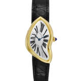 CARTIER. A VERY RARE 18K GOLD ASYMMETRICAL WRISTWATCH - фото 1