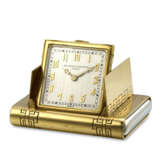 MOVEMENT BY VACHERON CONSTANTIN. A GOLD TRAVEL CLOCK - photo 1