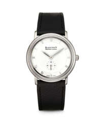 BLANCPAIN. A PLATINUM AUTOMATIC MINUTE REPEATING WRISTWATCH