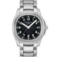 PATEK PHILIPPE. A STAINLESS STEEL AUTOMATIC WRISTWATCH WITH SWEEP CENTRE SECONDS, DATE AND BRACELET - Prix ​​des enchères