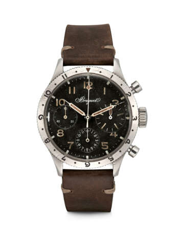 BREGUET. A STAINLESS STEEL FLYBACK CHRONOGRAPH WRISTWATCH - photo 1