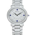 AUDEMARS PIGUET. AN ATTRACTIVE 18K WHITE GOLD, SAPPHIRE AND DIAMOND-SET AUTOMATIC WRISTWATCH WITH BRACELET - Auktionspreise