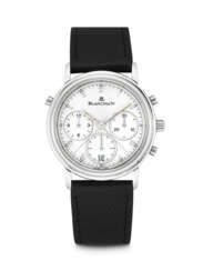 BLANCPAIN. A PLATINUM AUTOMATIC SPLIT SECONDS CHRONOGRAPH WRISTWATCH WITH DATE