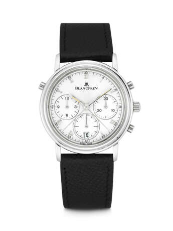 BLANCPAIN. A PLATINUM AUTOMATIC SPLIT SECONDS CHRONOGRAPH WRISTWATCH WITH DATE - фото 1