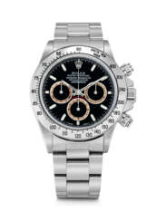 ROLEX. A STAINLESS STEEL AUTOMATIC CHRONOGRAPH WRISTWATCH WITH BRACELET