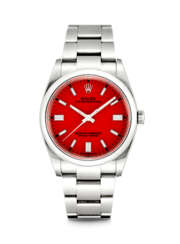 ROLEX. A STAINLESS STEEL AUTOMATIC WRISTWATCH WITH SWEEP CENTRE SECONDS AND BRACELET