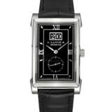 A. LANGE & S&#214;HNE. A PLATINUM RECTANGULAR WRISTWATCH WITH OVERSIZED DATE - фото 1