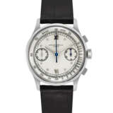 PATEK PHILIPPE. A RARE AND ATTRACTIVE STAINLESS STEEL CHRONOGRPAH WRISTWATCH - photo 1