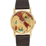 UNIVERSAL. AN 18K GOLD WRISTWATCH WITH ENAMEL DIAL - photo 1