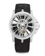 Roger Dubuis. ROGER DUBUIS. AN 18K WHITE GOLD AND DIAMOND-SET FLYING TOURBILLON LIMITED EDITION WRISTWTACH