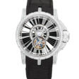 ROGER DUBUIS. AN 18K WHITE GOLD AND DIAMOND-SET FLYING TOURBILLON LIMITED EDITION WRISTWTACH - Аукционные цены