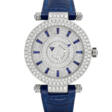 FRANCK MULLER. AN 18K WHITE GOLD, DIAMOND AND SAPPHIRE-SET AUTOMATIC WRISTWATCH - Auction prices