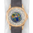 PATEK PHILIPPE. A RARE 18K PINK GOLD AUTOMATIC WORLD TIME WRISTWATCH WITH CLOISONN&#201; ENAMEL DIAL, SINGLE SEALED - Аукционные цены