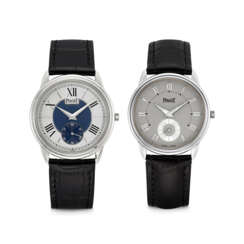 PIAGET. TWO PLATINUM LIMITED EDITION WRISTWATCHES