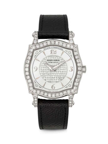 ROGER DUBUIS. AN 18K WHITE GOLD AND DIAMOND-SET AUTOMATIC WRISTWATCH - фото 1