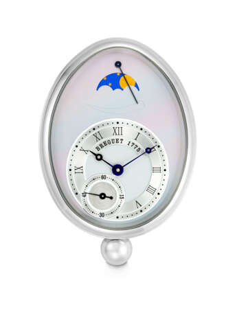 BREGUET. A WHITE METAL WALL CLOCK - Foto 1