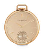 Карманные часы. PATEK PHILIPPE. A BEAUTIFUL 18K PINK GOLD POCKET WATCH WITH ROSE DIAL