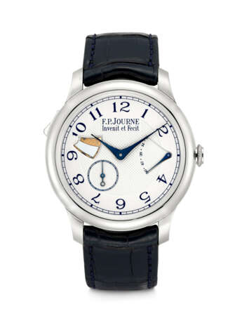 F.P.JOURNE. A RARE AND ATTRACTIVE STAINLESS STEEL MINUTE REPEATING WRISTWATCH WITH POWER RESERVE - Foto 1