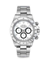 ROLEX. AN EXTREMELY RARE STAINLESS STEEL AUTOMATIC CHRONOGRAPH WRISTWATCH WITH BRACELET