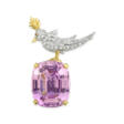 TIFFANY &amp; CO. BY JEAN SCHLUMBERGER KUNZITE, DIAMOND AND COLOURED SAPPHIRE &#39;BIRD ON A ROCK&#39; BROOCH - Auction prices