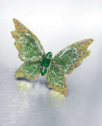 Edelsteine. A UNIQUE MULTI-GEM &#39;FLUTTERY - THE ECHOING GREEN&#39; BROOCH, BY WALLACE CHAN