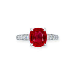 CARTIER RUBY AND DIAMOND RING