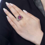 NO RESERVE - GUCCI TOURMALINE AND DIAMOND RING - фото 2