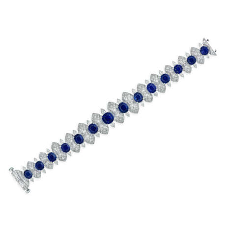 NO RESERVE – SAPPHIRE AND DIAMOND BRACELET - photo 1