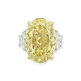 NO RESERVE – COLOURED DIAMOND AND DIAMOND RING - фото 1