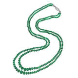 EMERALD BEAD AND DIAMOND NECKLACE - фото 1