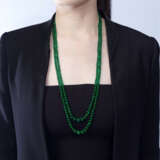 EMERALD BEAD AND DIAMOND NECKLACE - photo 2