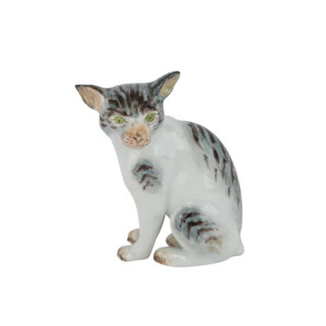 MEISSEN Miniaturfigur "Katze", 20. Jahrhundert - фото 1