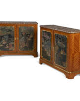 A PAIR OF FRENCH ORMOLU-MOUNTED COROMANDEL LACQUER AND KINGWOOD SIDE CABINETS