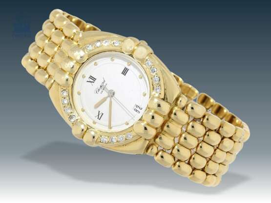Armbanduhr: luxuriöse, schwere Herrenuhr/Damenuhr Chopard "GSTAAD" Ref.33/2916 mit Brillantlünette, großes 32mm-Modell, mit Originalbox, 90er Jahre - фото 1
