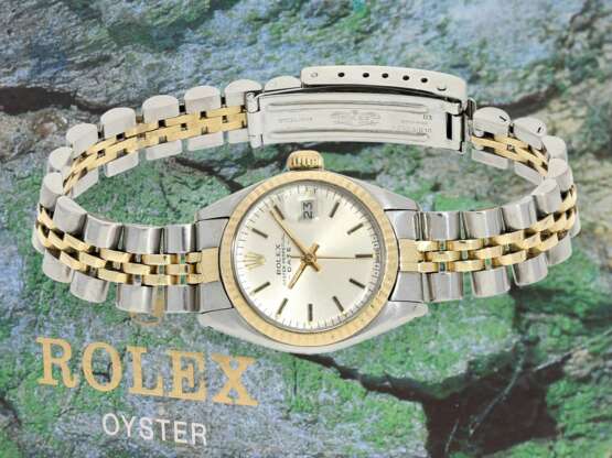 Armbanduhr: hochwertige vintage Damenuhr mit Diamantzifferblatt, Rolex Datejust Ref.69173, mit Originalbox - Foto 1