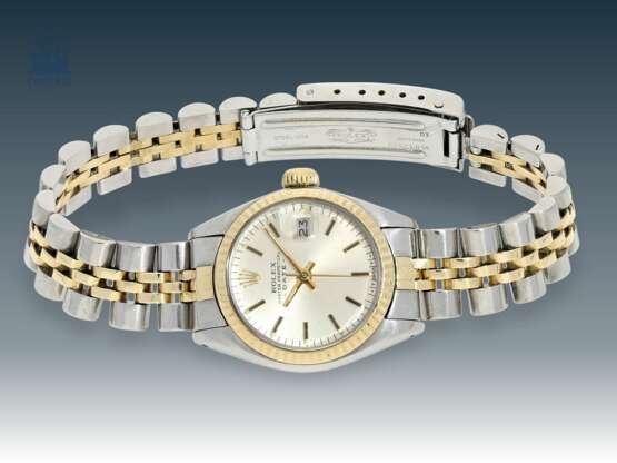 Armbanduhr: vintage Damenuhr Rolex Date in Edelstahl/Gold - photo 1