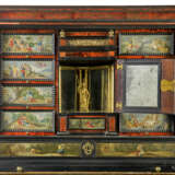 A FLEMISH ORMOLU AND BRASS-MOUNTED TORTOISESHELL, KINGWOOD, EBONY, EBONISED AND PAINTED CABINET, INSET WITH SCENES FROM OVID'S METAMORPHOSES - photo 3