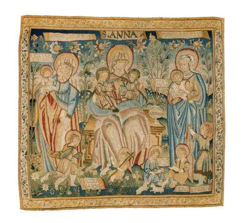 A SWISS RELIGIOUS TAPESTRY - photo 1