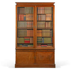 A GEORGE II MAHOGANY BOOKCASE