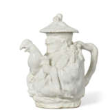 A CHELSEA WHITE PORCELAIN FIGURAL TEAPOT AND COVER - фото 2