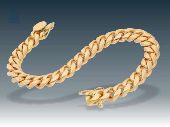 Armband: massives, schweres und ehemals sehr teures Panzer-Armband, 18K Rotgold - Foto 1