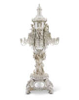 THE MECHI TESTIMONIALA VICTORIAN MASSIVE SILVER EIGHT-LIGHT CANDELABRUM CENTREPIECE