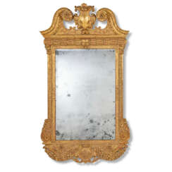 A GEORGE I GILTWOOD MIRROR