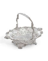 A GEORGE II SILVER BASKET