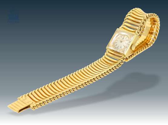 Armbanduhr: hochwertige vintage Damenuhr der Marke Omega, 18K Gold, extrem seltenes 50er Jahre Modell! - Foto 6