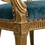 A PAIR OF GEORGE III GILTWOOD OPEN ARMCHAIRS - photo 5